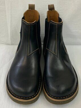 Birkenstock Birmingham Slip On Mid Black Natural Leather Narrow Width Boots